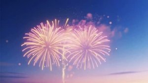 Волшебный салют в нежном небе! 🌸✨ Сказочная эстетика от AI 🎆