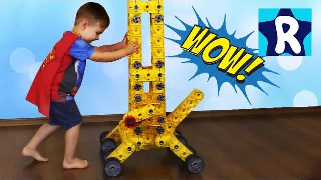Супер Большой КРАН Конструктор Гигант 165см Кидитек unboxing Big Crane смотреть онлайн