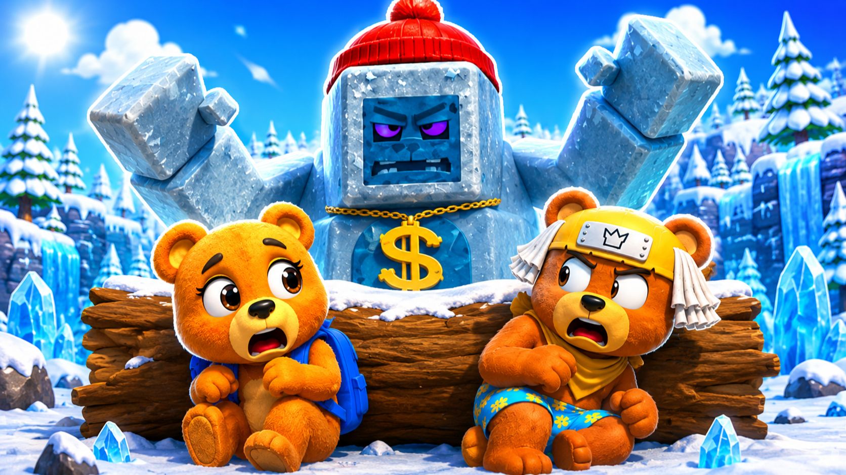 😡БОСС ЙЕТИ СХВАТИЛ МЕДВЕДЕЙ в ХАРДКОР РЕЖИМЕ  в СУПЕР МИШКА! SUPER BEAR ADVENTURE