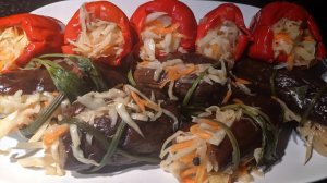 Квашеные БАКЛАЖАНЫ и ПЕРЦЫ, фаршированные КАПУСТОЙ без уксуса. Улетная закуска на зиму и не только