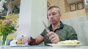 ДЕГУСТАЦИЯ ДОМАШНЕЙ ГРУДИНКИ С КАРТОШКОЙ И ЧАЕМ!