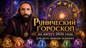 Рунический прогноз гороскоп  на август 2026 года для всех знаков зодиака. Гороскоп и руны на август.