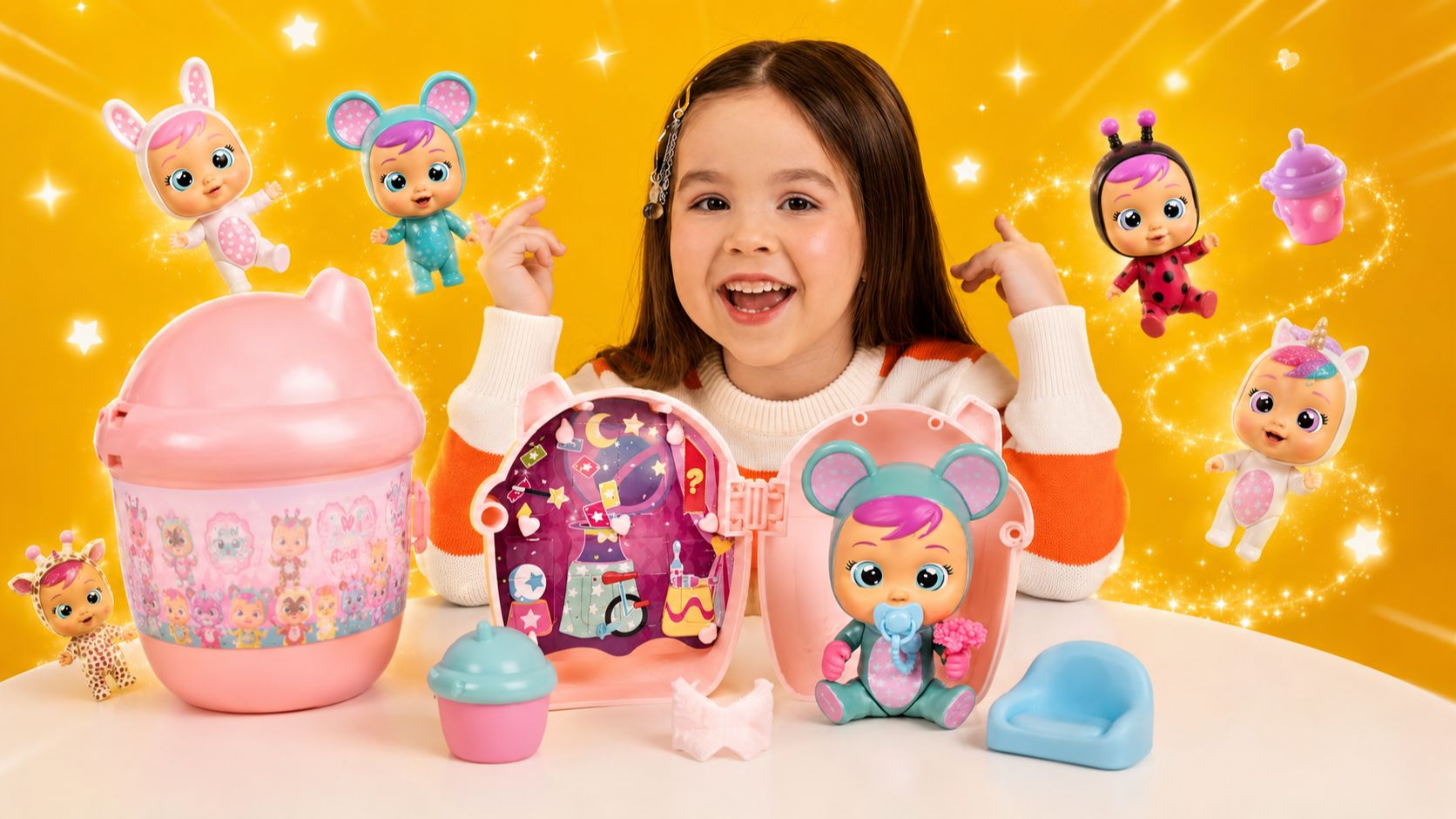 Распаковка Cry Babies Magic Tears Bottle House! Кукла и сюрпризы внутри