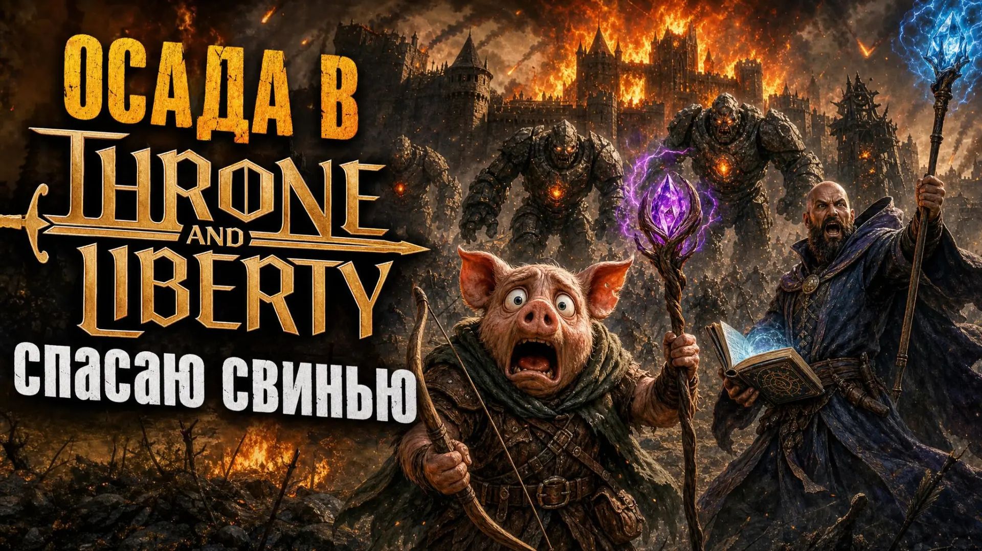 Tron and Liberty RU. PVP. Staff/Wand. Ahzreil. Castle Siege 4. (Осада замка 26.07.26.) смотреть онлайн