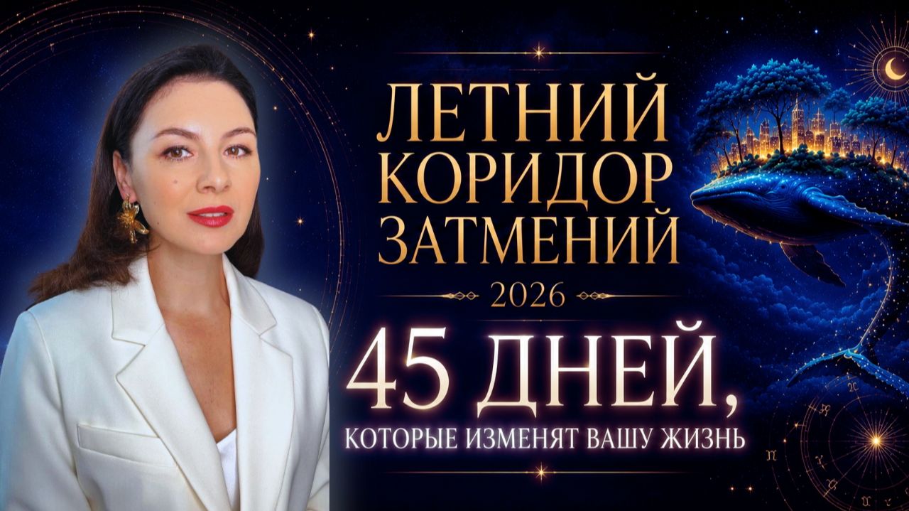 ЛЕТНИЙ КОРИДОР ЗАТМЕНИЙ 2026: ПРОГНОЗ ДЛЯ КАЖДОГО ЗНАКА С 29 ИЮЛЯ ПО 11 СЕНТЯБРЯ.