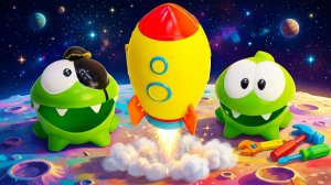 Ам Ням и его двойник на удивительной планете! Починим ракету и летим домой 🚀👽 | Для детей