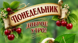Доброго понедельника и хорошей недели. Красивая музыкальная открытка.