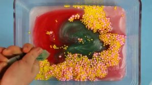Making Crunchy Slime With Funny Piping Bags 82 Glitter Slime ASMR Satisfying Slime