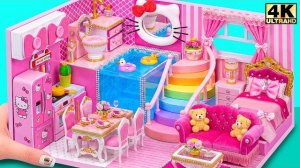 ВОЛШЕБНЫЙ ДОМИК БАРБИ И ХЕЛЛО КИТТИ С КОРОЛЕВСКИМ БАССЕЙНОМ 🌈 DIY СДЕЛАЙ САМ
