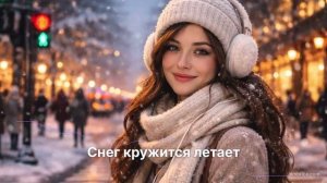 Снег кружится летает