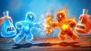 Я создал ЛЕДЯНОГО СЛАЙМА и ОГНЕННОГО СЛАЙМА... А потом они СРАЗИЛИСЬ! Игры. Мультики для детей
