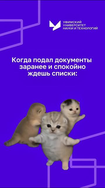 Когда подал документы заранее и ждёшь списки