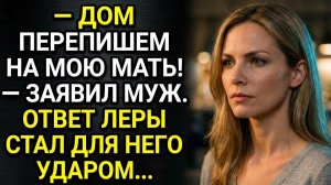 Дом перепишем на мою мать! Заявил муж. Ответ Леры стал для него ударом. Аудио рассказы
