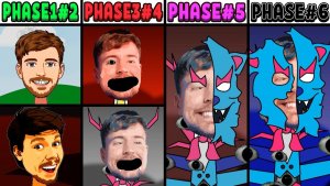 INCREDIBOX SPRUNKI: ВСЕ ФАЗЫ НОВОГО ОС MR BEAST! 🦁✨ ОТ 1 ДО 6! 🚀🌀