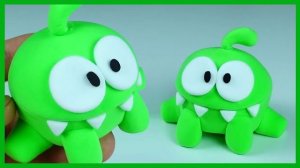 Лепим Ам Няма из пластилина Om Nom from Cut the Rope in Plasticine
