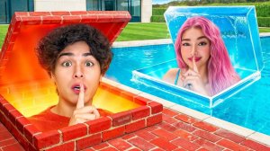 Я построил 5 СЕКРЕТНЫХ комнат в ОДНОМ ЦВЕТЕ! Стокс Близнецы Стокс Братья Стокс Твинс Stokes