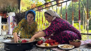 Приготовление долмы с фаршем и свежими овощами Азербайджанская Кухня Деревенская Кухня  Рецепты