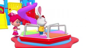 Игры Бетти и Банни на открытой игровой площадке