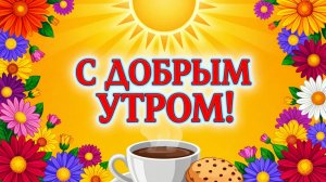 С добрым утром! - красивая музыкальная открытка с добрыми пожеланиями