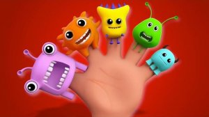 Monster Finger Family Halloween Cartoon And Scary Rhymes For Kids