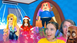 КОМАНДНЫЙ ПОБЕГ ОТ ЗЛОЙ НЯНИ вместе С МАМОЙ в ROBLOX!