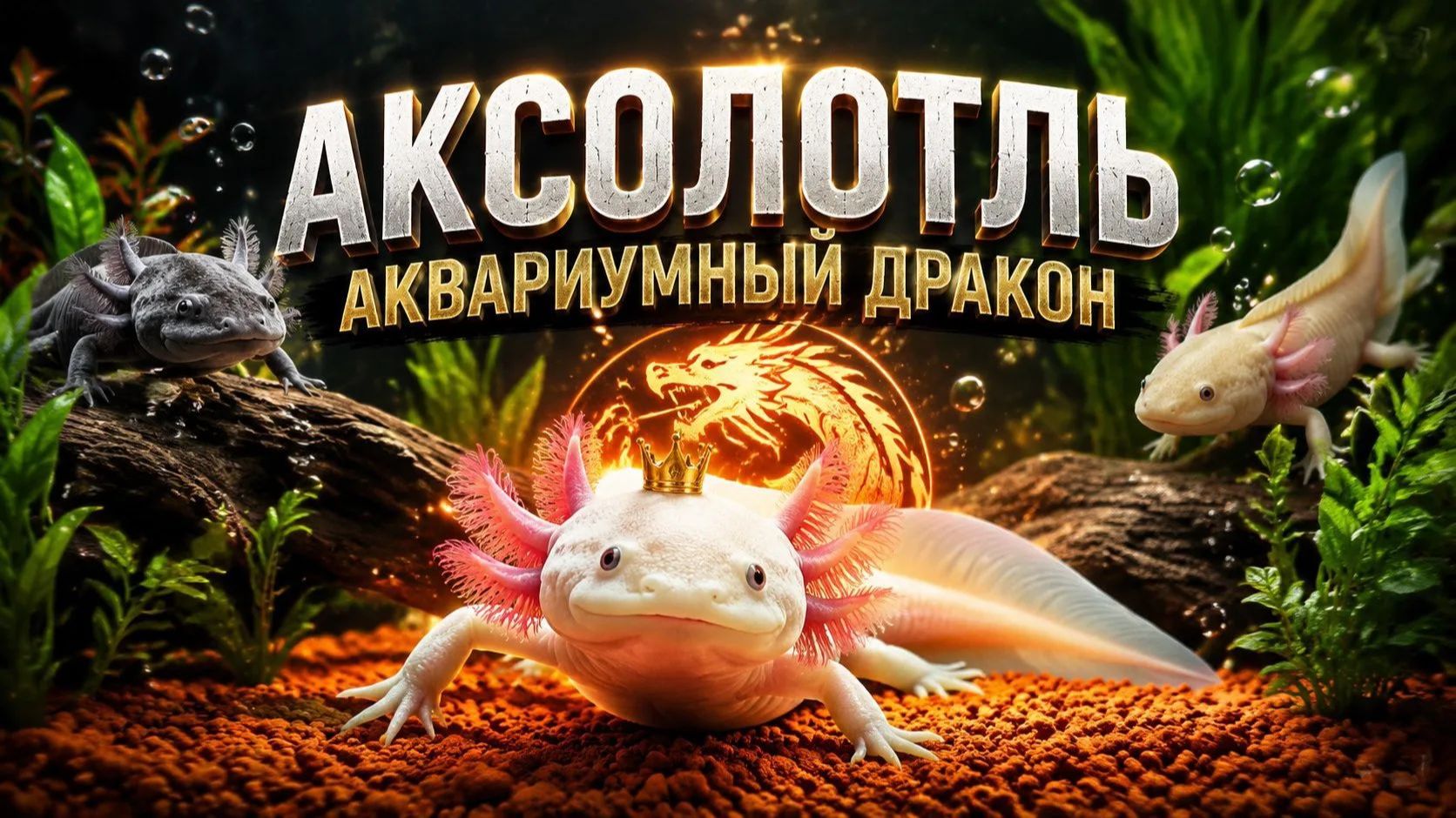 Аксолотль - аквариумный дракон смотреть онлайн