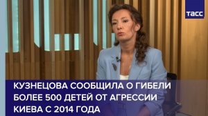 Кузнецова сообщила о гибели более 500 детей от агрессии Киева с 2014 года