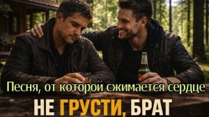 НЕ ГРУСТИ БРАТ. Песня по братский. Шансон о настоящий дружбе