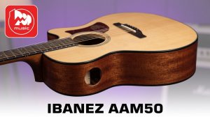 Акустическая гитара IBANEZ AAM50 с отверстием AIR port