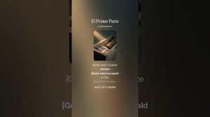 Глава I. El Primer Pacto (1)
