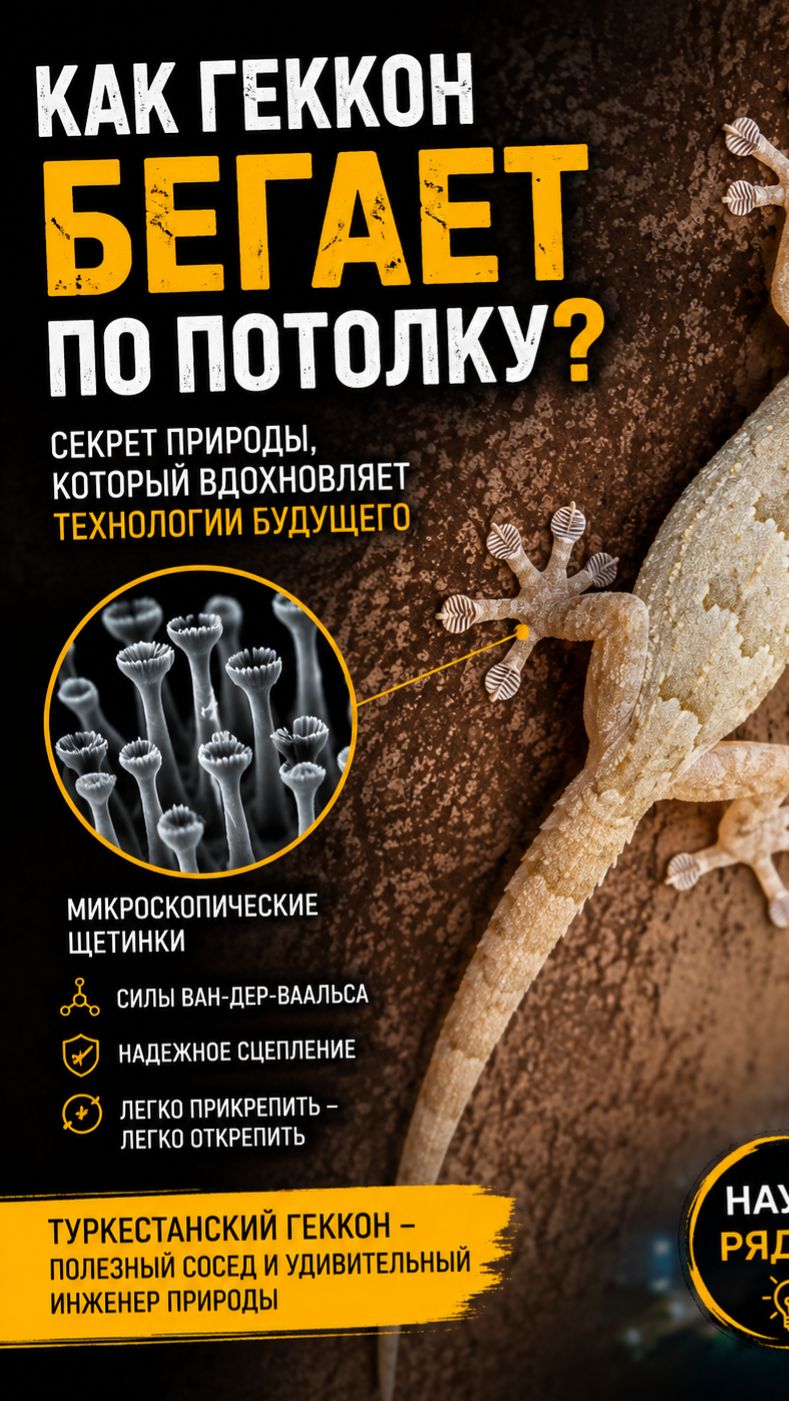 Туркестанский геккон- ночной охотник и хранитель вашего сада