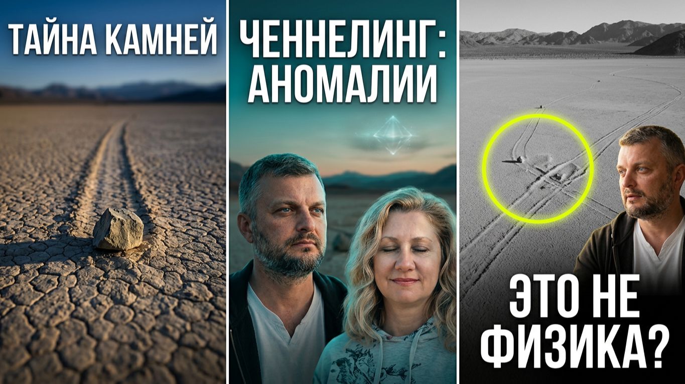 Самодвижущиеся камни Долины Смерти в США и другие аномалии. Исследовательский Ченнелинг со слипером