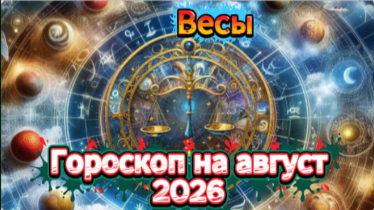 Гороскоп на август 2026 года - Весы!