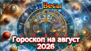 Весы! Гороскоп на август 2026 года!