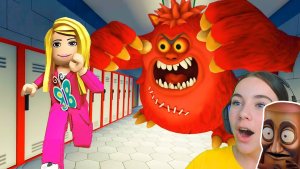 ПОБЕГ ИЗ ШКОЛЫ МОНСТР в ROBLOX!