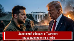Зеленский обсудит с Трампом прекращение огня в небе
