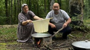 Готовим деревенский лаваш на раскаленных углях