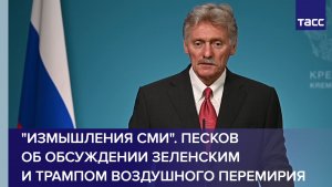 «Измышления СМИ». Песков об обсуждении Зеленским и Трампом воздушного перемирия