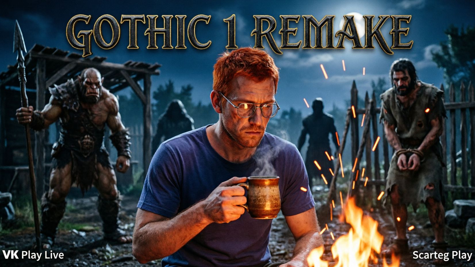 Проходим Gothic 1 Remake №7| #scartegplay #прикол #Стрим #Gothic1Remake