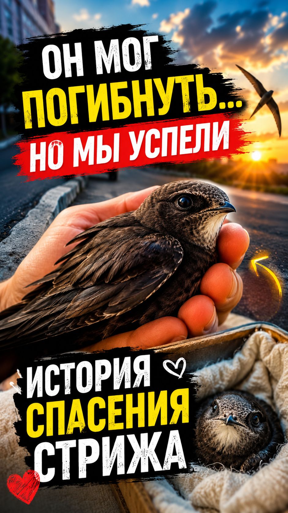 История спасения стрижа