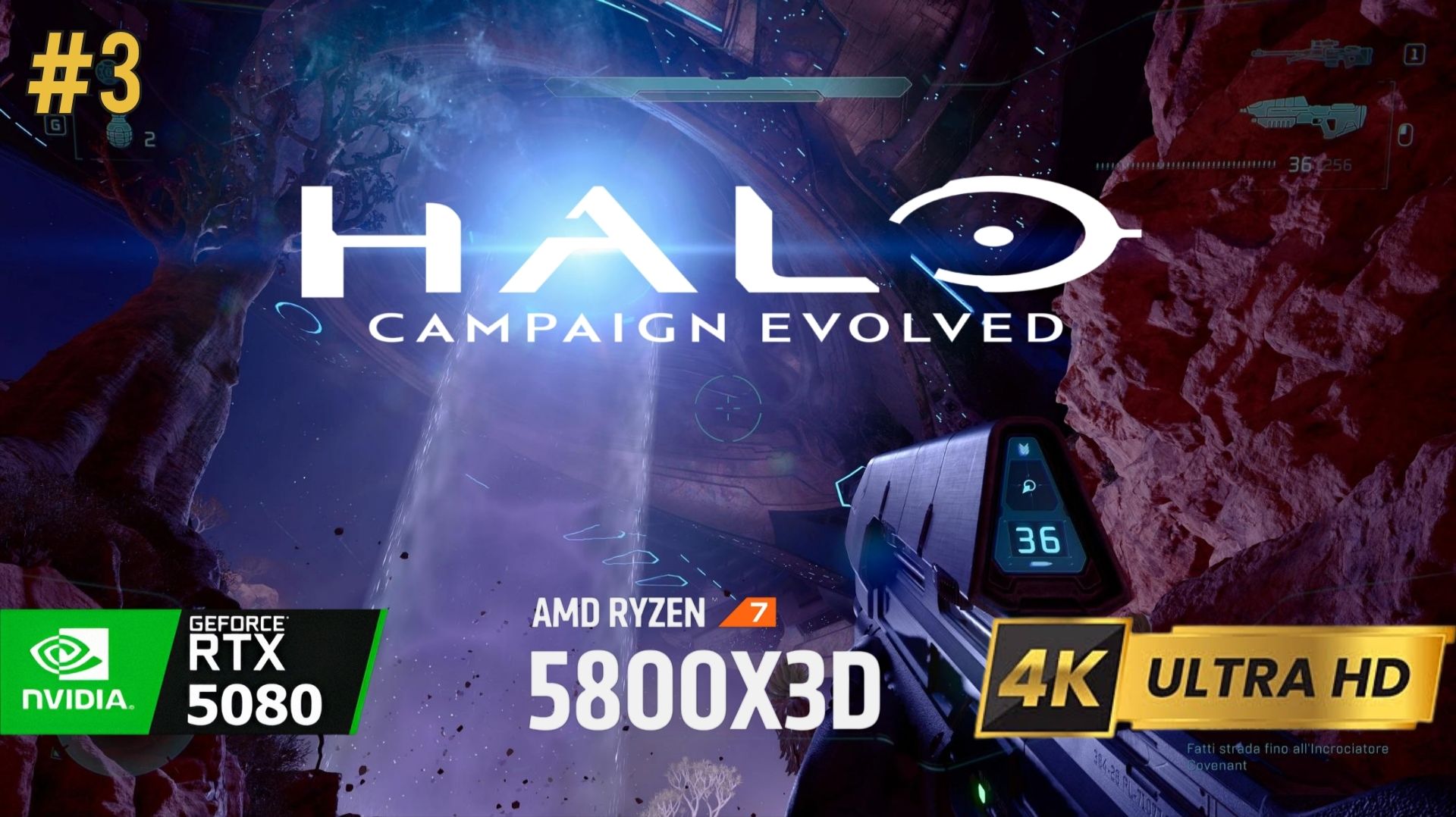 Halo Campaign Evolved прохождение 3 обзор в  4k  UltraHD Rtx 5080 Dlss 4.5