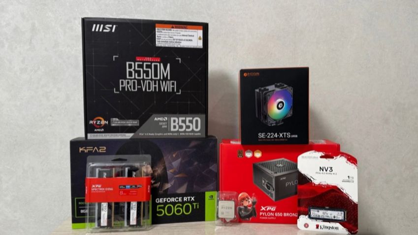Сборка ПК за 85к R5 5600+RTX5060Ti