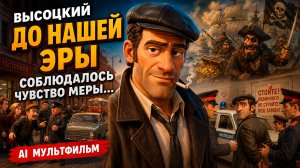 В.С.ВЫСОЦКИЙ — БАНДИТСКАЯ САТИРА! «До нашей эры соблюдалось чувство меры...» AI мультфильм 3D Pixar