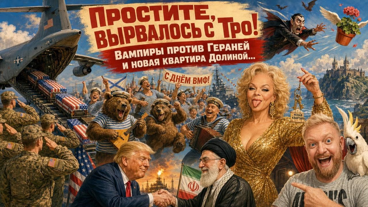 "Простите, вырвалось!"№477|Про новую квартиру Долиной, румынских терпил, американские гробы из Ирана смотреть онлайн