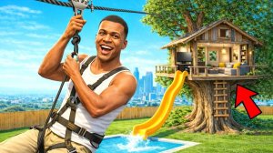 Франклин Построил ДОМ НА ДЕРЕВЕ в ГТА 5! GTA 5 Моды