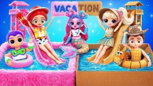 История Игрушек: Пушистый и Картонный Отпуск! Поделки для Кукол
