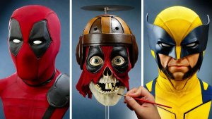 ПЕРСОНАЖИ MARVEL - ДЭДПУЛ РОСОМАХА | СКУЛЬПТУРА