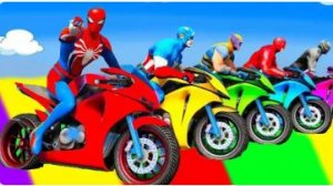 Человек‑Паук против Tung Tung Tung Sahur на мотоцикле на Радужном мосту из пауков | GTA Multiverse