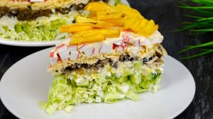 Этот САЛАТ СРАЗУ стал нашим любимчиком! БЕЗ мяса  Вкусные Советы
