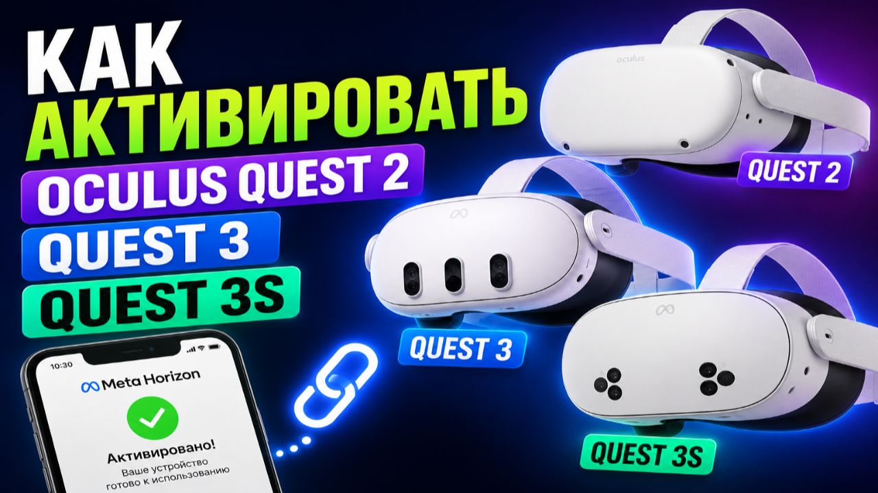 Как активировать Oculus Quest 2 / Quest 3 / Quest 3S ?